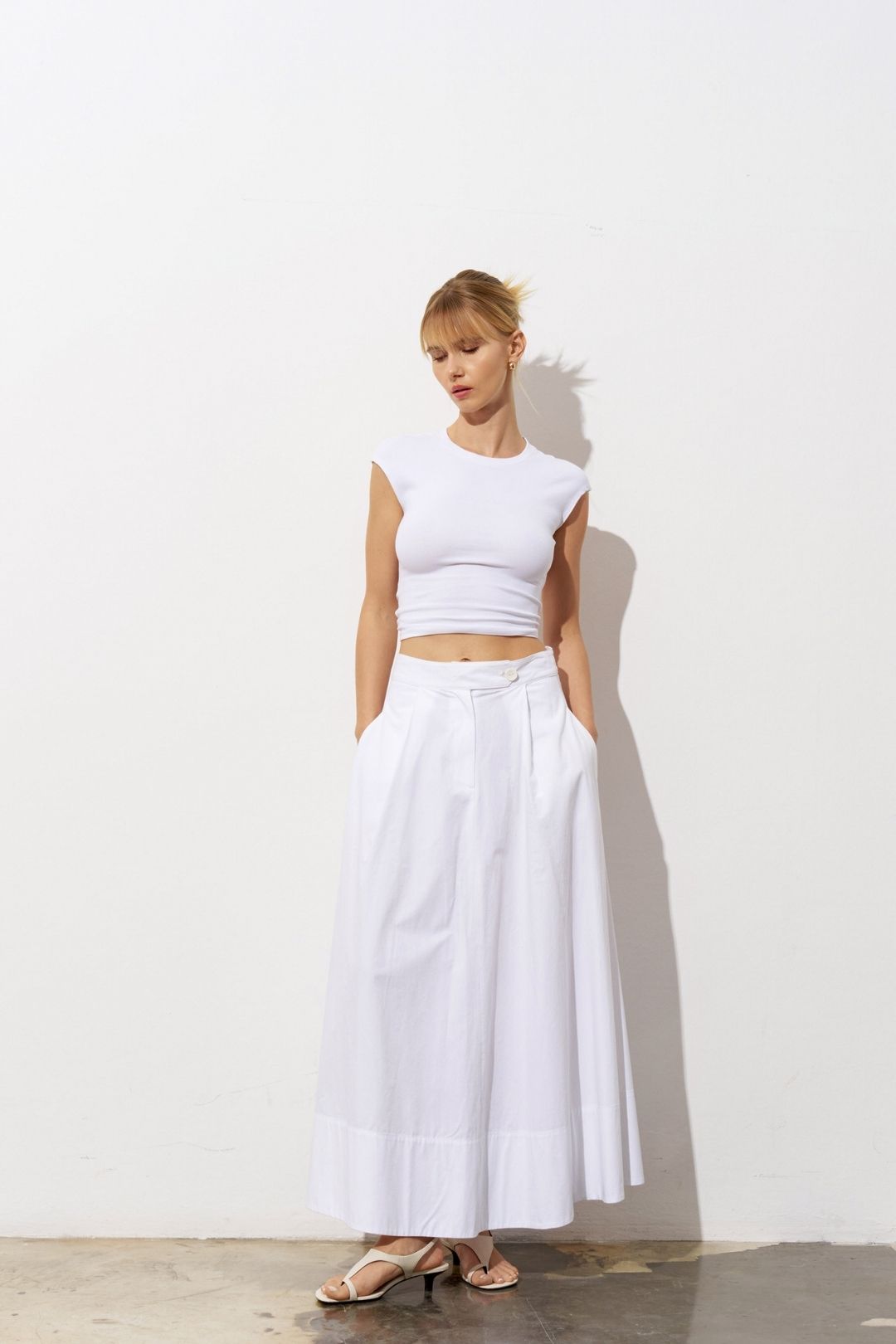 Maren Poplin Maxi Etek